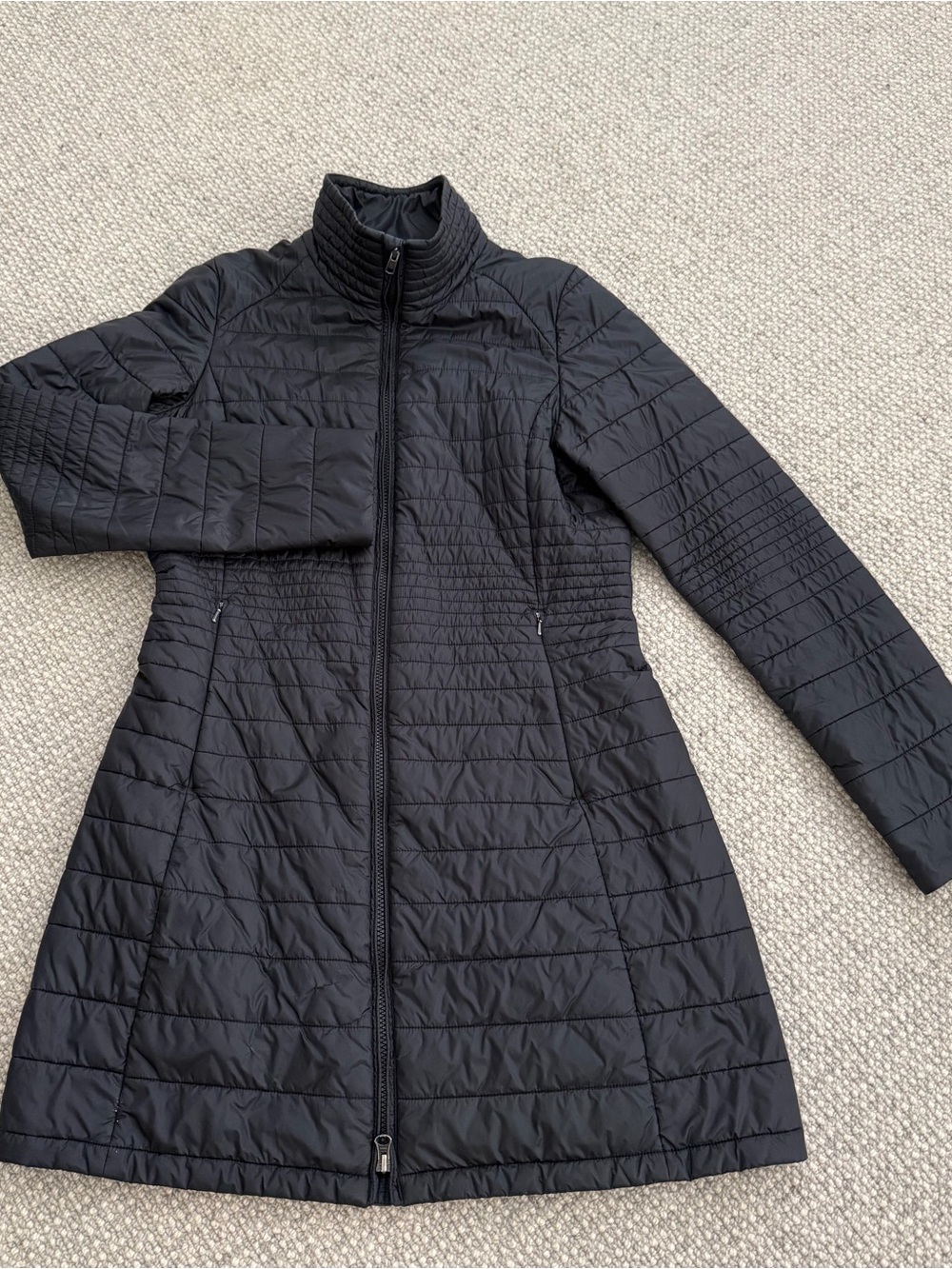 Patagonia Black Long Quilted Puffer Coat